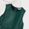 Vestito ecopelle combinato