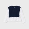 Top gilet combinato