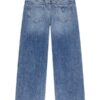 Oversize rigid denim w/rhinest