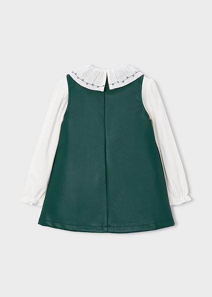 Vestito ecopelle combinato