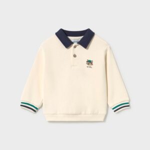 Pullover con collo polo