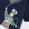 Vestito felpa serigrafia