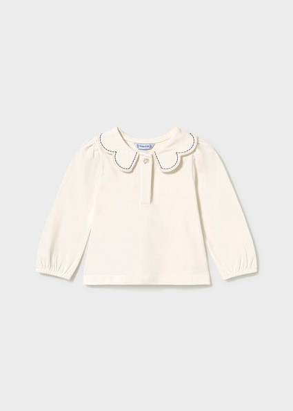 Polo m/l collo onde