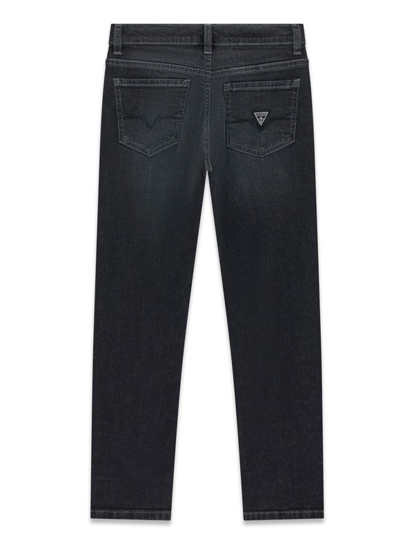 Slim stretch black denim pants
