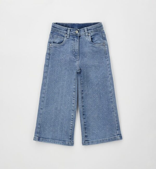 Pantalone denim lungo