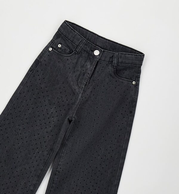 Pantalone denim lungo