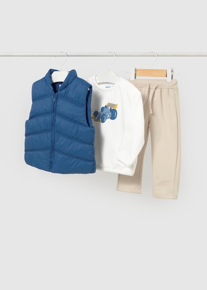 Compl. pantalone felpa-gilet