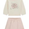 Set: ls sweater top+skirt