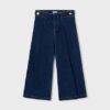 Pantalone denim wide leg