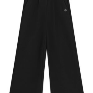 Stretch twill palazzo pants