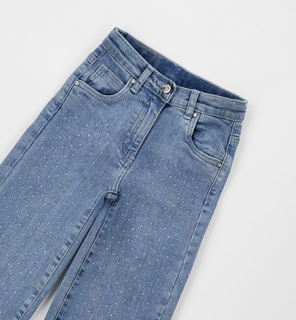 Pantalone denim lungo