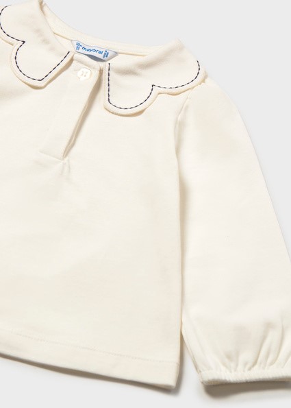 Polo m/l collo onde