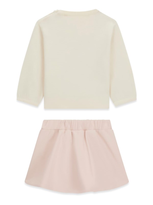 Set: ls sweater top+skirt