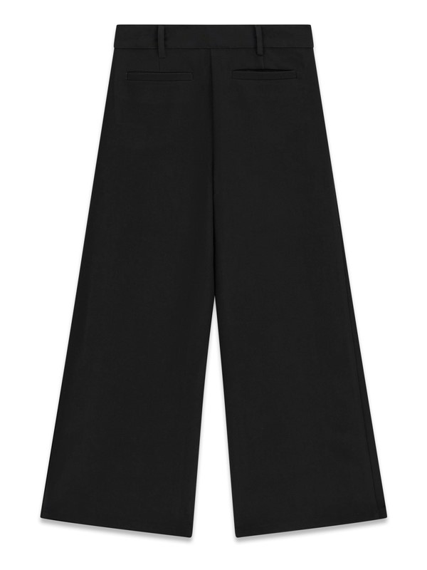 Stretch twill palazzo pants