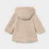 Cappotto riccio con cappuccio