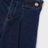 Pantalone denim wide leg