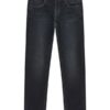 Slim stretch black denim pants