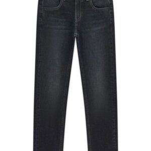 Slim stretch black denim pants