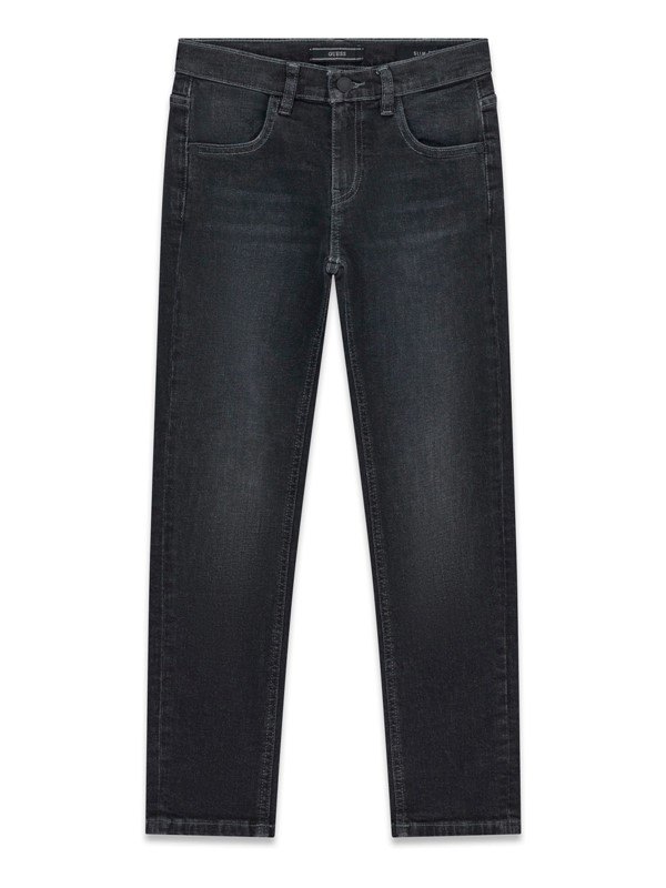Slim stretch black denim pants